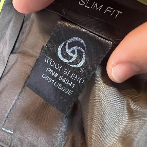 Louis Raphael Luxe Pants Mens 36x30 Wool Blend Slim Fit Dress Trousers Classic - Picture 6 of 11